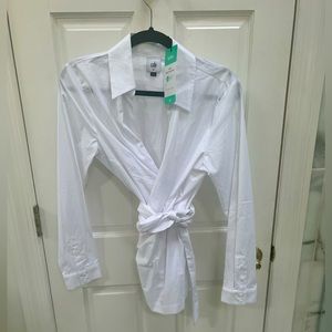 NWT Cabi Highlife Wrap Top Size M